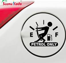 petrol fuel tank car sticker