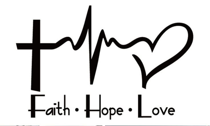 faith hope love car sticker