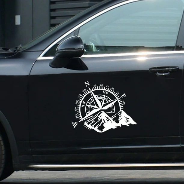 Compass wilderness car sticker