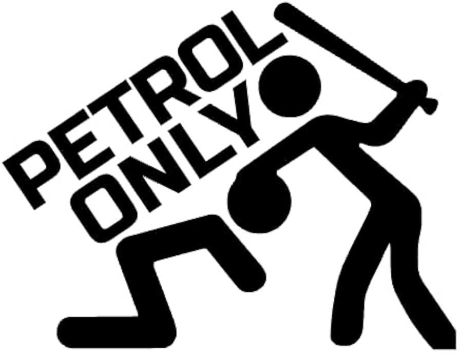 petrol fuel tank car sticker