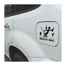 beer me fuel tank car sticker