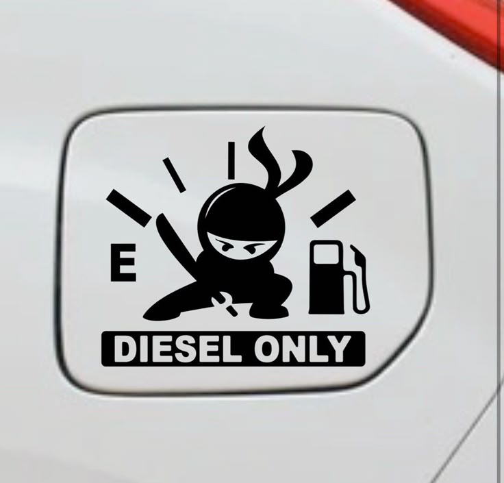 diesel fuel tank car sticker