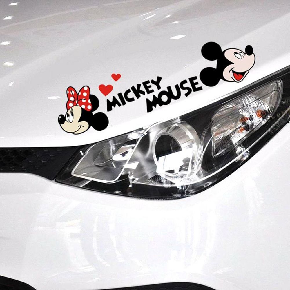 mickey mouse bonnet car stickert