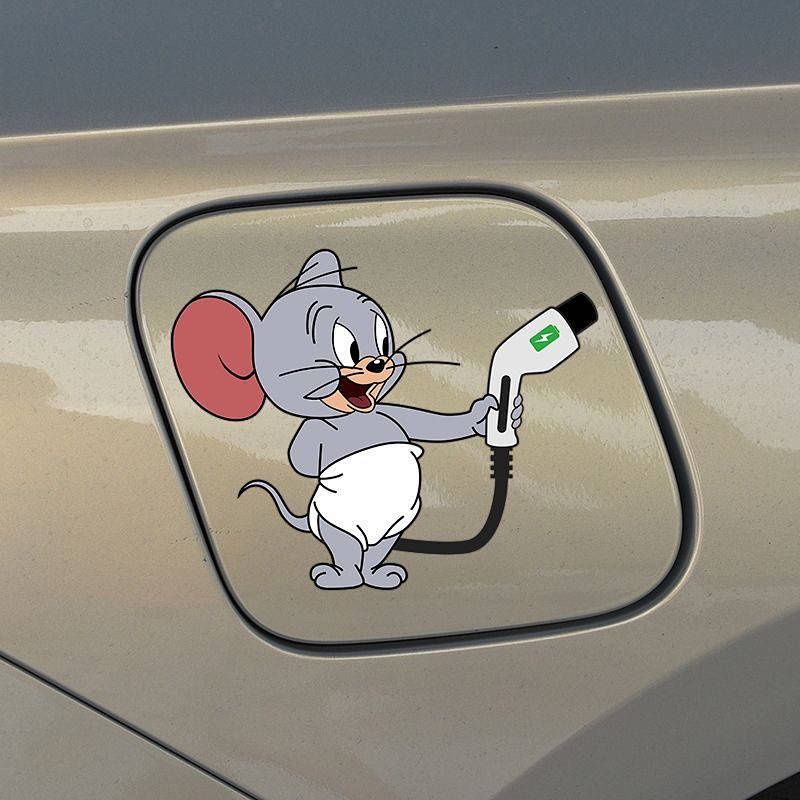 mickey mouse fuel tank car sticker