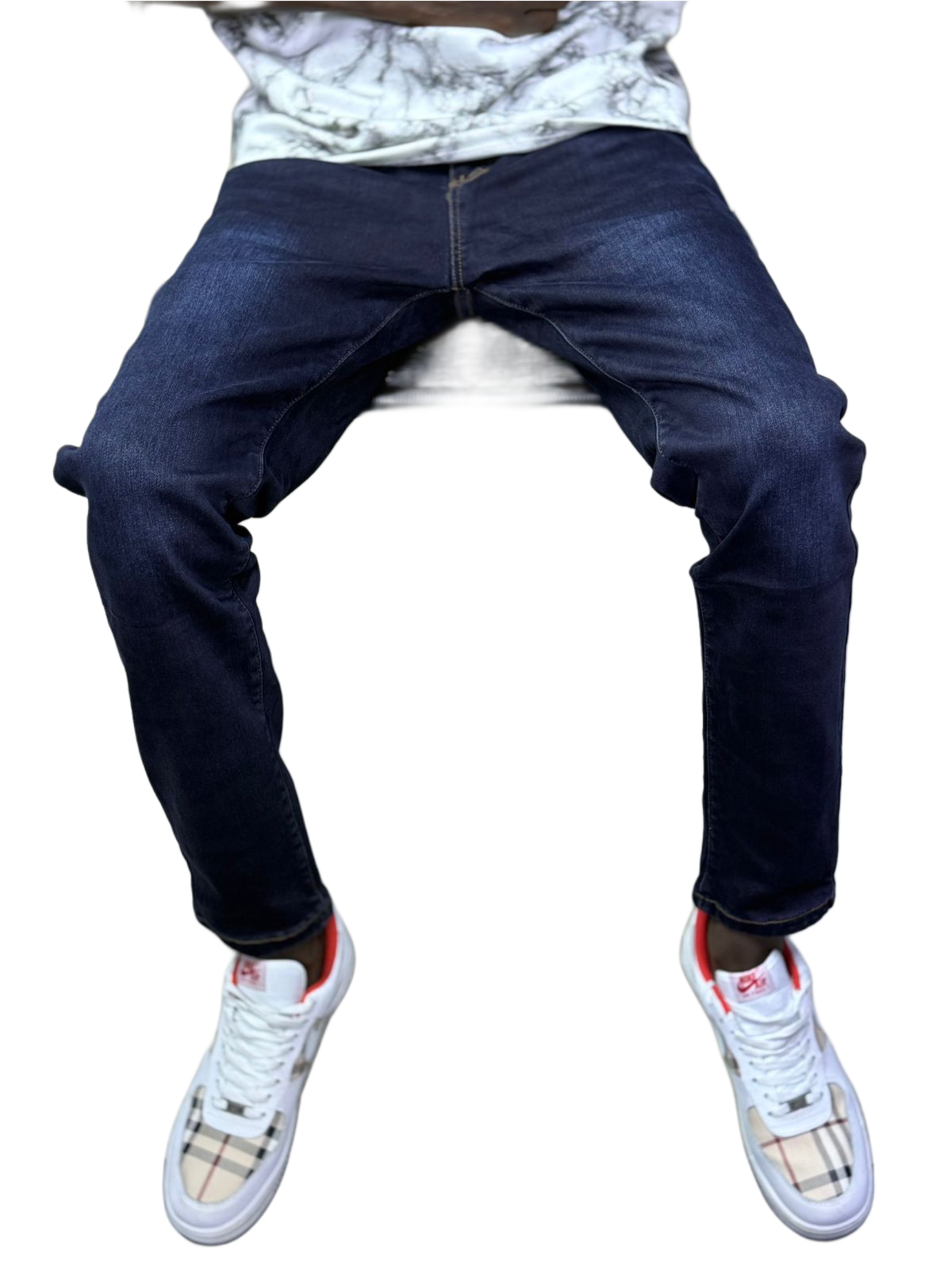 Faded Blue Men Stylish Denim Jeans