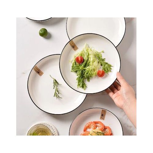 OFFER  OFFER Premium Quality 6-Piece Ceramic Dinner Plate Set – Elegant and Durable