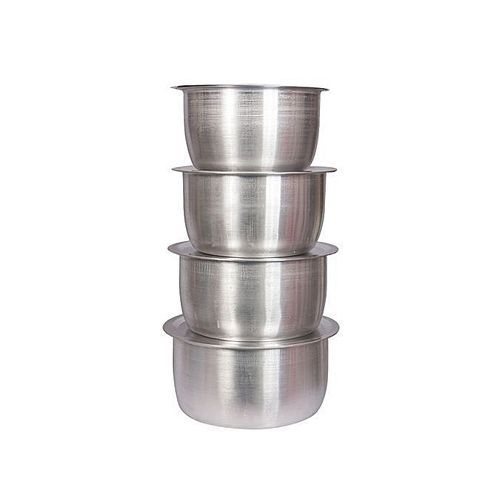 🔥HOT DEAL! 4pc Stainless Steel Sufuria Set (14–30cm) – Heavy Duty, No Lids – Long-Lasting Quality