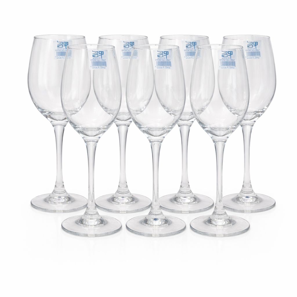 🔥 New Year Sale 🍷 6-Piece Wine Glass Set – Elegant Design, Durable Glass | Perfect for Entertaining 🥂