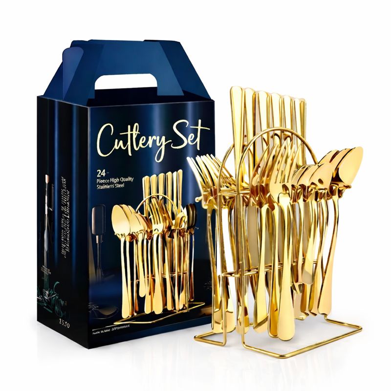 🔥 MEGA SPECIAL OFFER 🎉 | Generic Silver Cutlery Set 24PCS 🍽️ – Stainless Steel Spoons, Forks & Butter Knives ✨ | Dishwasher Safe ✅