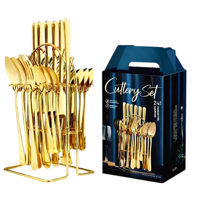🔥 MEGA SPECIAL OFFER 🎉 | Generic Silver Cutlery Set 24PCS 🍽️ – Stainless Steel Spoons, Forks & Butter Knives ✨ | Dishwasher Safe ✅