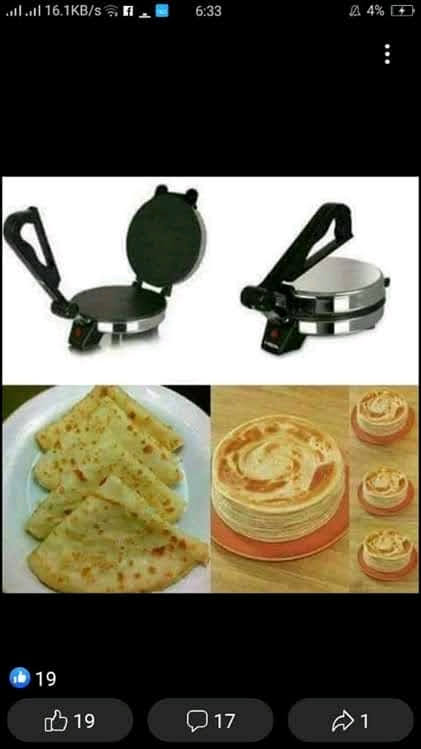 Sokany Heavy Duty Non Stick Electric Chapati/ Roti Maker- 12 Inch Dough Press Quesadilla Maker Pizza Press Roti Press Masa Roti Maker.