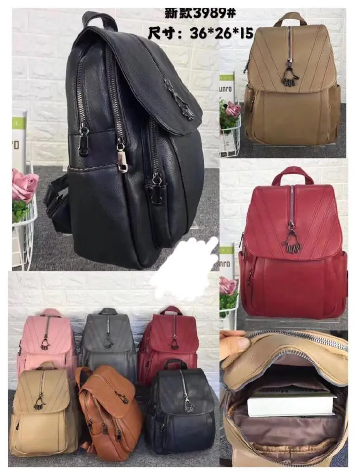 LEATHER Fashion Shoulder Bag Rucksack PU Leather Women Ladies Backpack Travel bag Mini Backpack.
