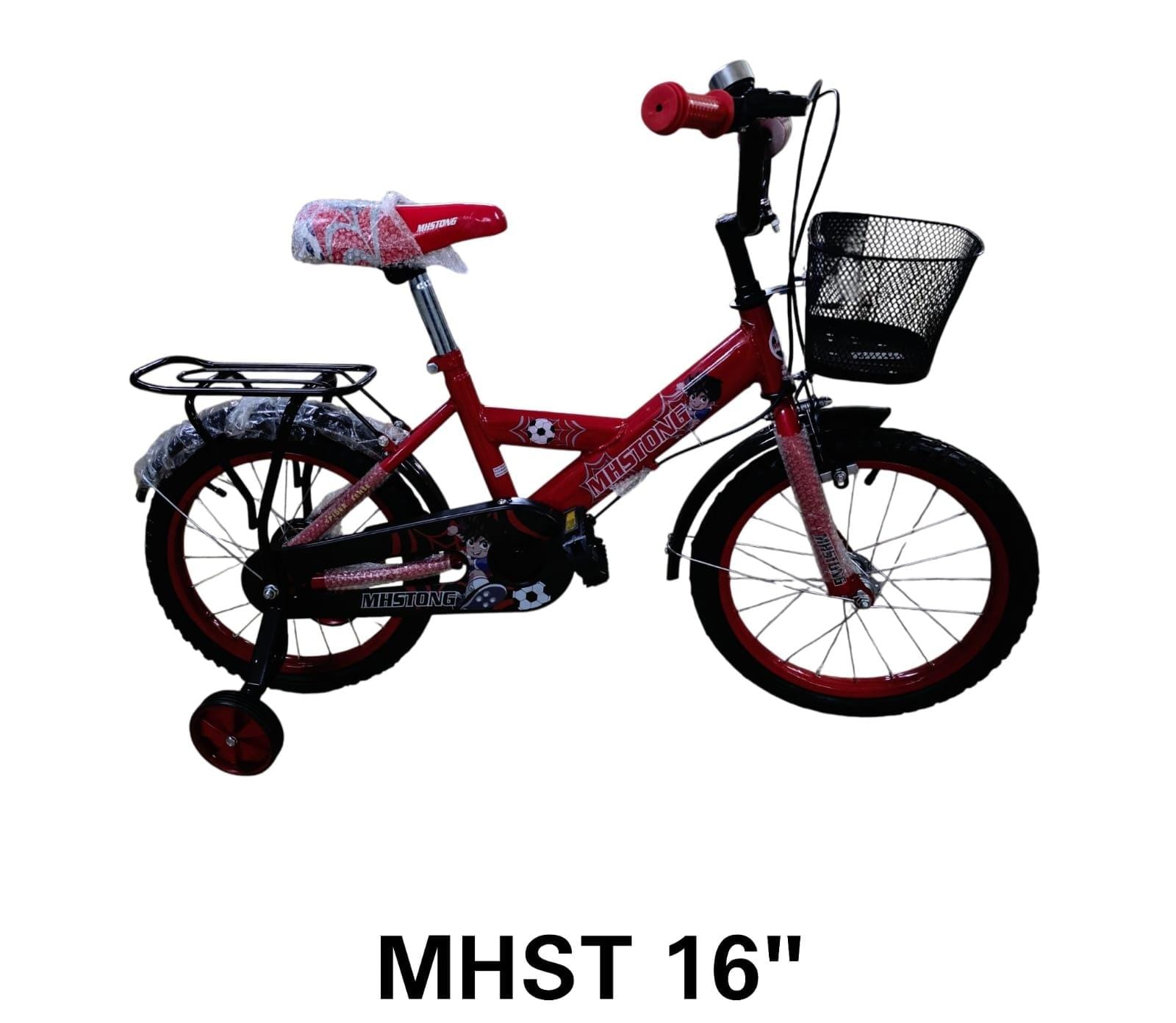 🔥🔥🔥✅NEW ARRIVALS ‼️SIZE 16 KIDS BICYCLE– STEEL FRAME BIKE WITH BASKET, REAR SEAT, MUDGUARDS, TRAINING WHEELS & SAFETY CHAIN COVER – BOYS’ AND GIRLS' BIKE.