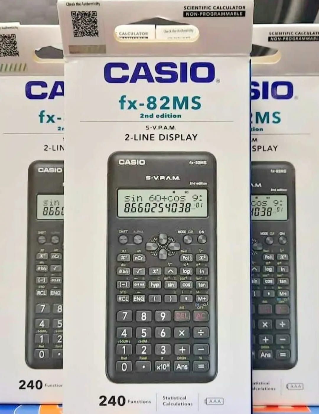 Original Discounted Casioó FX-82MS Scientific Calculator – Multi-Function Non-Programmable School Calculator for Students, Mathematics, Physics, Engineering, College & Exam Use.