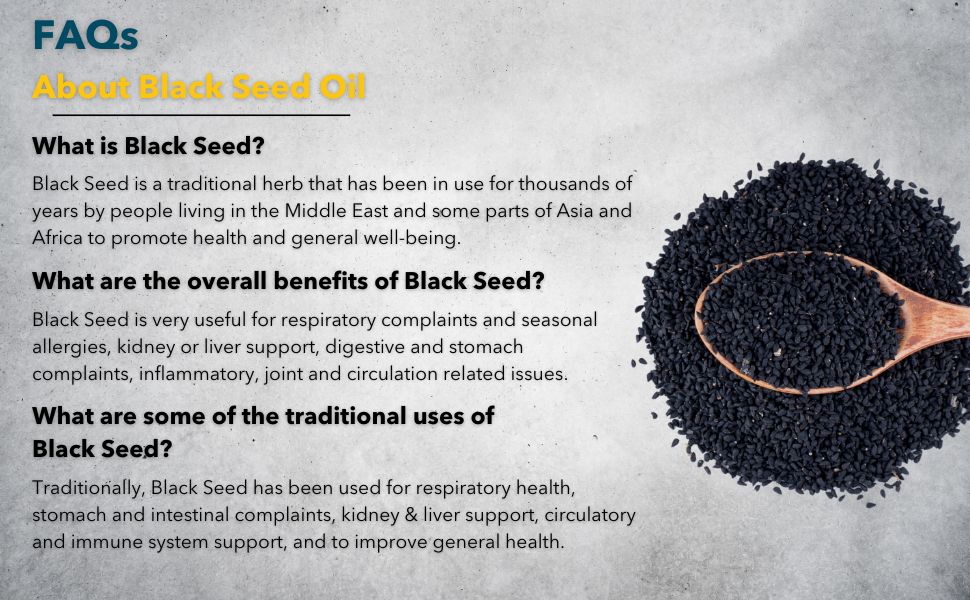 Hemani Organic Black Seed Oil Premium Cold-Pressed Nigella Sativa Producing Pure Black Cumin Seed Oil- Aids in Digestive Health, Immune Support, Brain Function, Joint Mobility, Antioxidant Supplement.