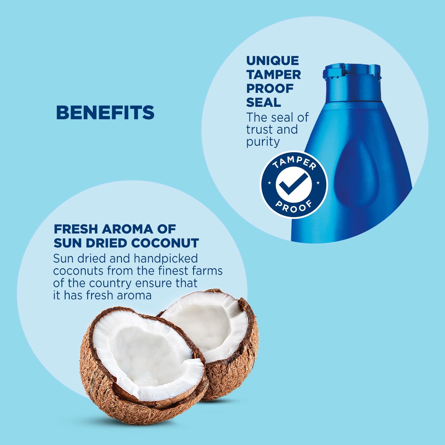 Parachute 100% Pure and Natural Coconut Hair Oil enriched with nutrients that prevent hair fall, strengthen hair strands from roots to tips, and boost hair growth with a FREE WIDE-TOOTHED COMB-1.0 L.