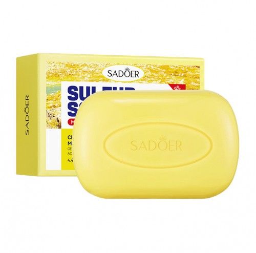 Sulfur Soap-Acne Treatment-Cleaner Bar Soap-Helps you Reduce Excess Oil and Acne Pimples-Keeps Pores Cleaner- Bug Bites, Warts Treatment, Viral Bumps, Nodes & Itching  Used on hair and body-100G.