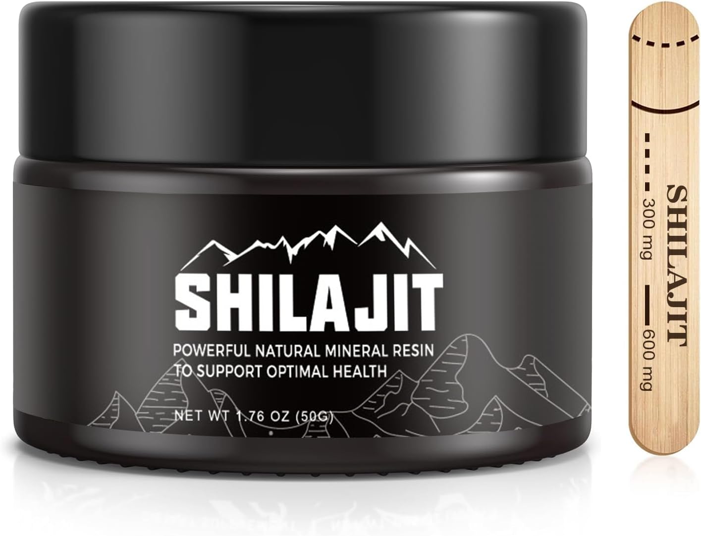 Pure Himalayan Shilajit Soft Resin Supplement Authentic, Natural & Organic for Detox, Cleanse, Immune Support, Brain Booster, and Energy-Contains Fulvic Acid and 84+ Trace Minerals For Men & Women-50G