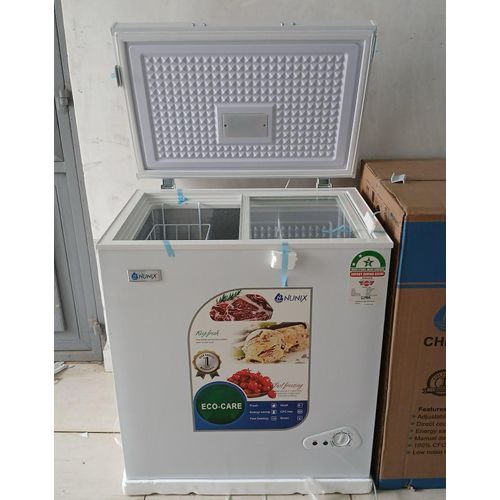 Nunix 150L Large Capacity Chest Freezer with Ecocare and Energy Saving Technologies+ Free Freezer Guard
