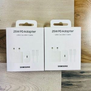 Samsung 25 W Fast Type C Charger 25W USB C Adapter-(White/Black)