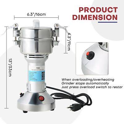 *New arrival❄️*



*High speed (25,000RPM) HIGH POWER (850W) 150g kitchen multifunction mill fine grinder (particle size ~ 60 mesh to 350 mesh or ~ 250micrometer to 44micrometer) now available e🫶👀*