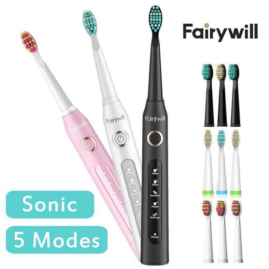 *New arrival🪷🥶*



*Shuke sk-601 rechargable intelligent massage toothbrush with 5 brushing options and 4 brush heads now available in 3 colours 🥼*