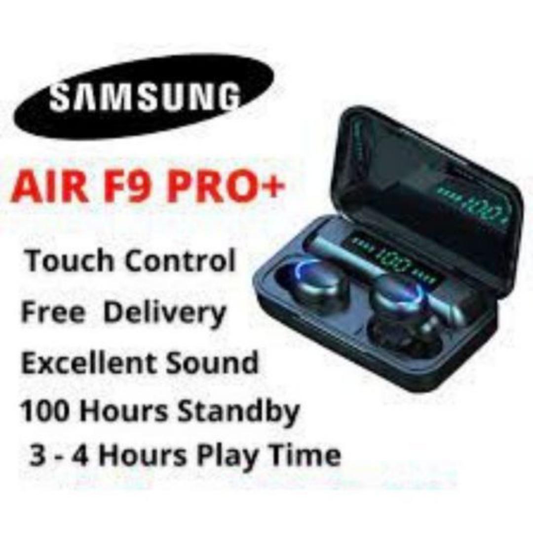 Air F9 Pro WIRELESS EARBUDS + Power Bank