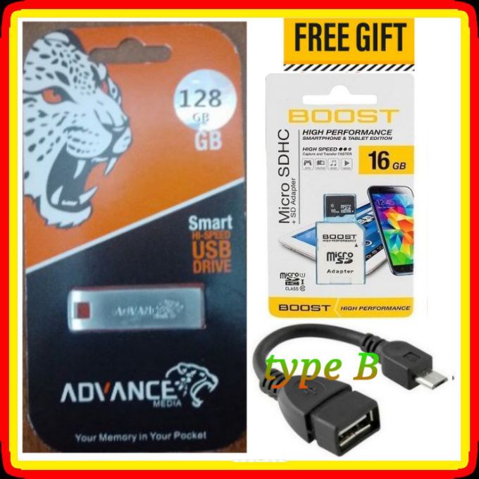 Advance High Speed USB Flash Disk 128 GB +16GB Memory ,OTG