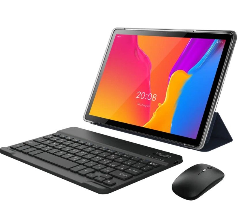 Oteeto TAB 10 Pro Tablet Single SIM 5G Network 8000mAh 8GB RAM + 512GB ROM/5G Wifi//8MP Front + 13MP Rear Camera/Quad Core 2.0GHz Processor/Android 13/Includes Keyboard,Mouse,Touch Pen,OTG,Flip Cover