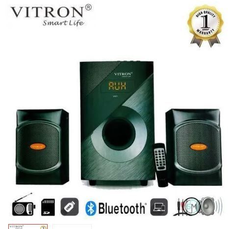 Vitron V401 2.1CH Sub Woofer Sound System. Boasting 5,000 Watts Of Power, Bluetooth Connectivity, Versatile Features