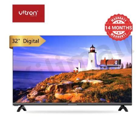Vitron 32 Inch Frameless DIGITAL TV HD Netflix ,  Youtube Television DVB-T2 Android 11 AC Energy Saving Television 1GB+8GB