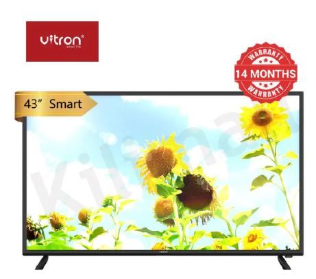 Vitron 43 inch Smart TV HTC 4388FS Android BLuetooth Television Full HD Frameless TV with Netflix Youtube Television 1GB+8GB