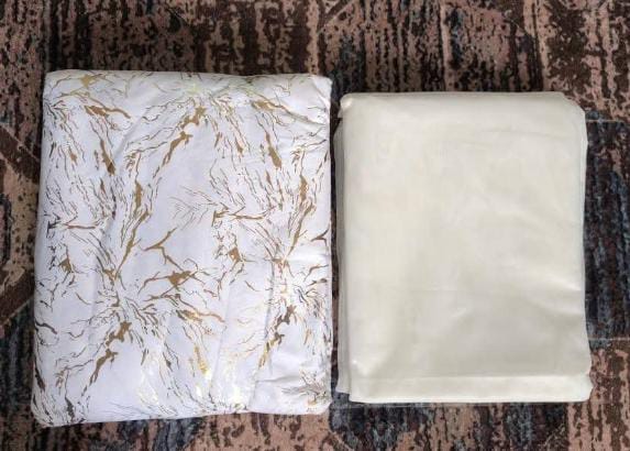 3 pc marble velvet curtains 1.5m Each Sheer 3m Heights 2.5cm, Blackout curtains, Eyelet Design, Fade Resistant Material, Wrinkle free, Quality Guaranteed