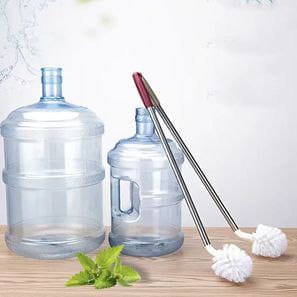 Long Cleaning Brush For Water Dispenser Bottle L- Shaped Barrel Magic Brush Gallon Cleaning Bottle Brush, this kitchen scrub brush can clean the narrow areas which other normal brush cannot reach