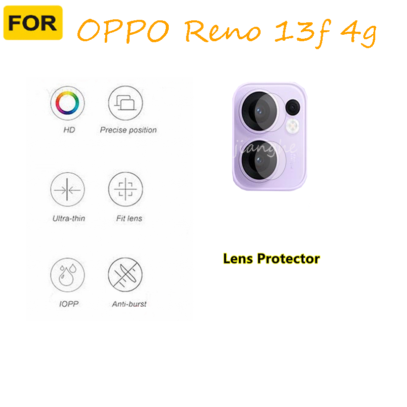 3 IN1 For OPPO Reno 13F 4G   Ceramic full cover screen protection film + camera lens film + back film