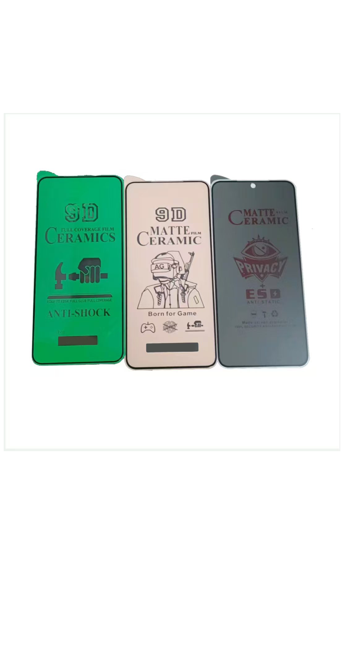 3 IN1 For OPPO Reno 13F 4G   Ceramic full cover screen protection film + camera lens film + back film