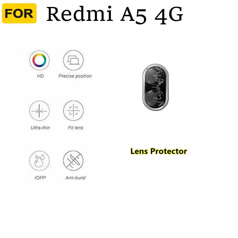 2IN1 For Redmi A5 4G Anti-spy privacy Fully covered tempered glass screen protector + camera lens film Protective Protection