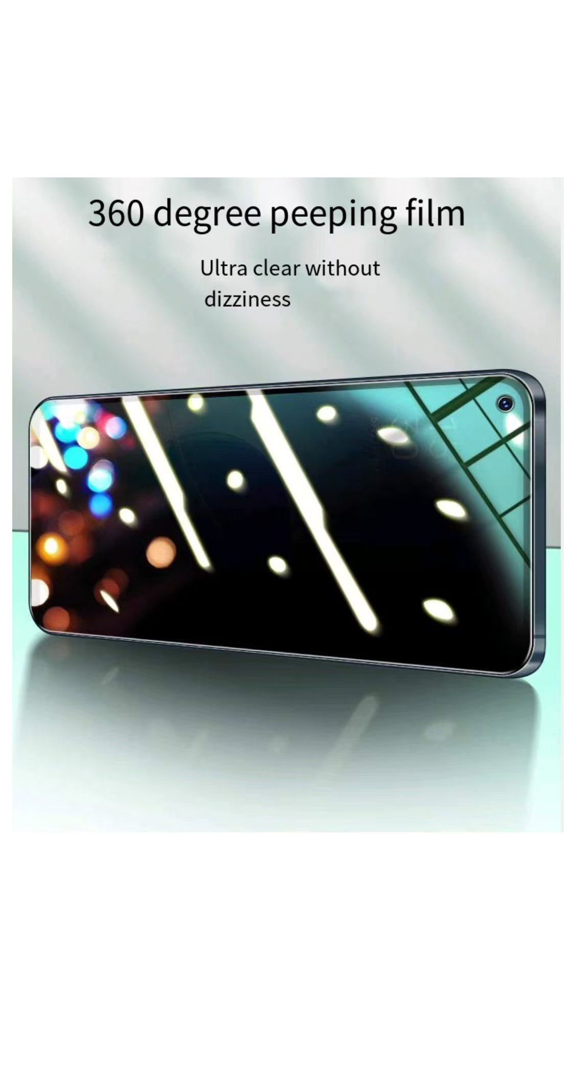 2 IN 1 For infinix Hot 50i  Anti-spy privacy Fully covered tempered glass screen protector + camera lens film