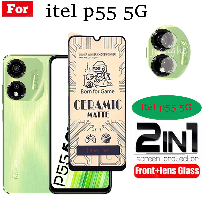20IN1 For ietl A80 P55 5G P55 4G Ceramic full cover screen protection film +  camera lens film