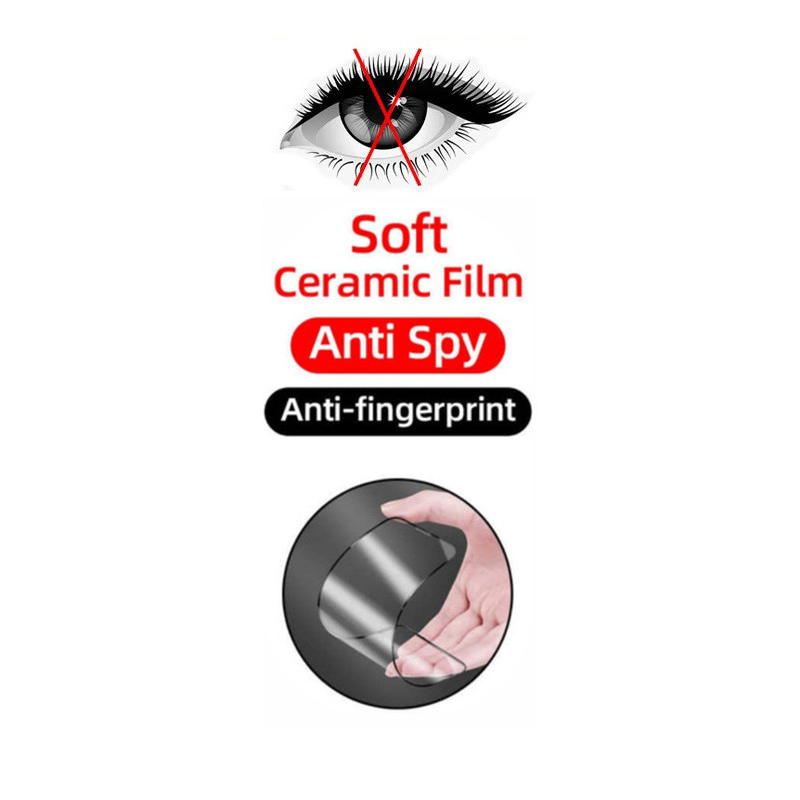 2 IN 1 For  infinix Spark 20/20c Hot50i itel A70 s25 oppo13F 5G Anti-Spy Privacy Ceramic film +Camera Lens Glass Screen Protector