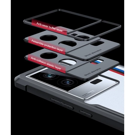 4 IN1For Itel S25  Shockproof Phone Case +With Magnetic Wireless Charging Sticker +  Anti Spy Soft Ceramic Matte Privacy Tempered Glass + Camera Lens Glass Screen Protector