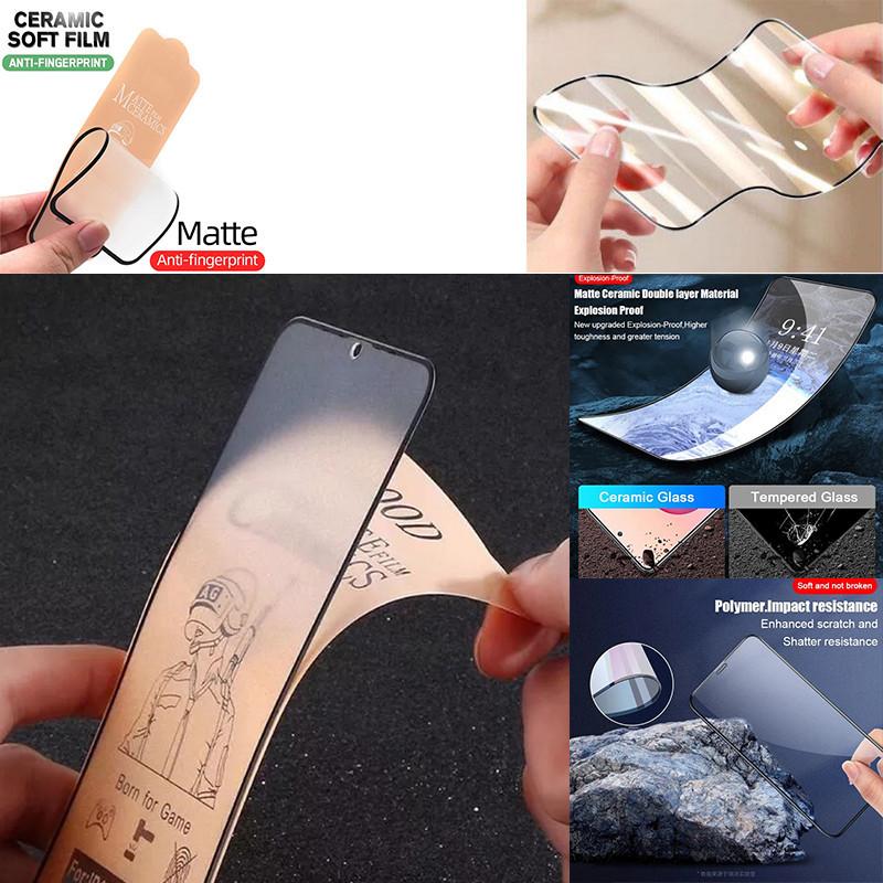 3 in1 For Realme C51 C53 C55 C61 C63 C65 Note50  Soft film Ceramic film and Screen Protector Film+lens film+Back membrane