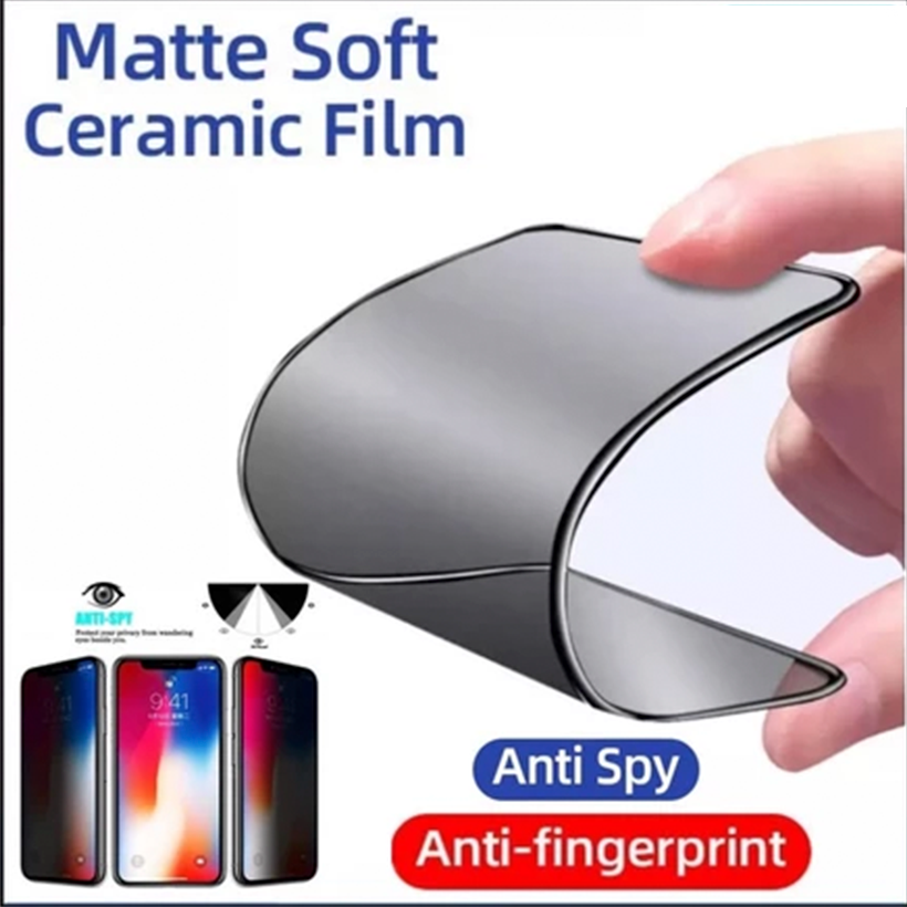 3 in1  For Realme C51 C53 C55 C61 C63 C65 Note50  full cover screen ceramic Anti-Spy Privacy Ceramic film  protective   film+ Camera Lens film+Back film