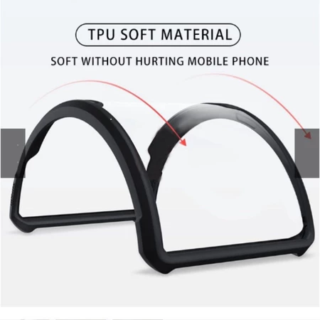 3 in 1 oppo A3X 4G  Shockproof Phone Case+ Anti-fingerprint privacy tempered glass + lens film