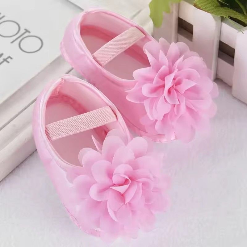 Baby Autumn Girl Shallow Princess Shoes Newborn Flower Satin Shoes Soft Sole Toddler Infant Shoes First Walker 鞋-8