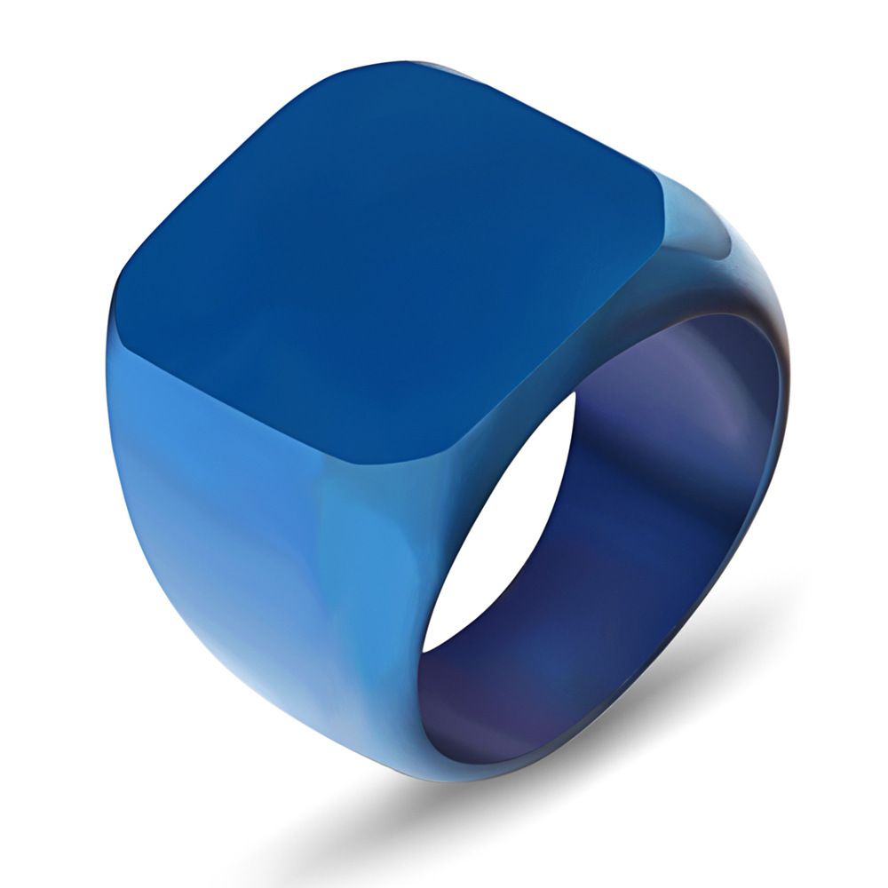 1pcs Hot Fashion Natural Black Big Rings Women Men Glossy Face Finger Ring for Women Men Jewelry Dropshipping A-950