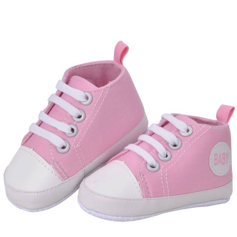 Newborn Sequined Canvas Baby Sneakers Casual Baby Boys Girls Toddler Multi-Color Soft Sole Non-slip Walking Shoes 0-18Month