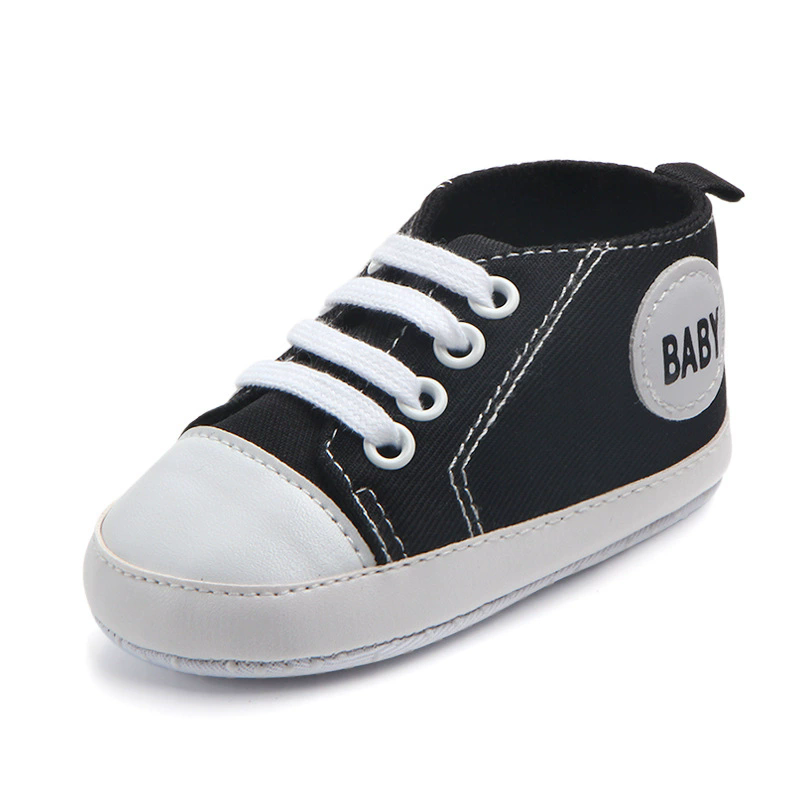 Newborn Sequined Canvas Baby Sneakers Casual Baby Boys Girls Toddler Multi-Color Soft Sole Non-slip Walking Shoes 0-18Month