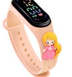 LED Cartoon Princess Watch Waterproof Watch For School Boys Girls Sport Touch Screen Watch For Women Students A-1920