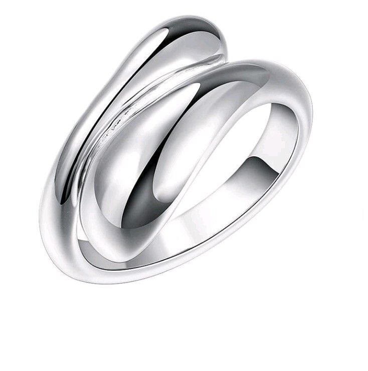 925 silver plated jewelry set bracelet necklace rings Oval Drop Earring SHT-103